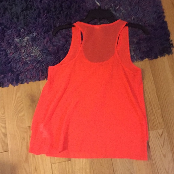 H&M’s DIVIDED sleeveless neon orange / red top - Picture 4 of 4